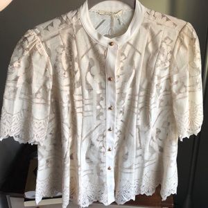 Anthropologie lace top